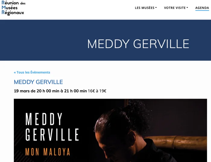 Meddy Gerville à Stella Matutina - Réunion