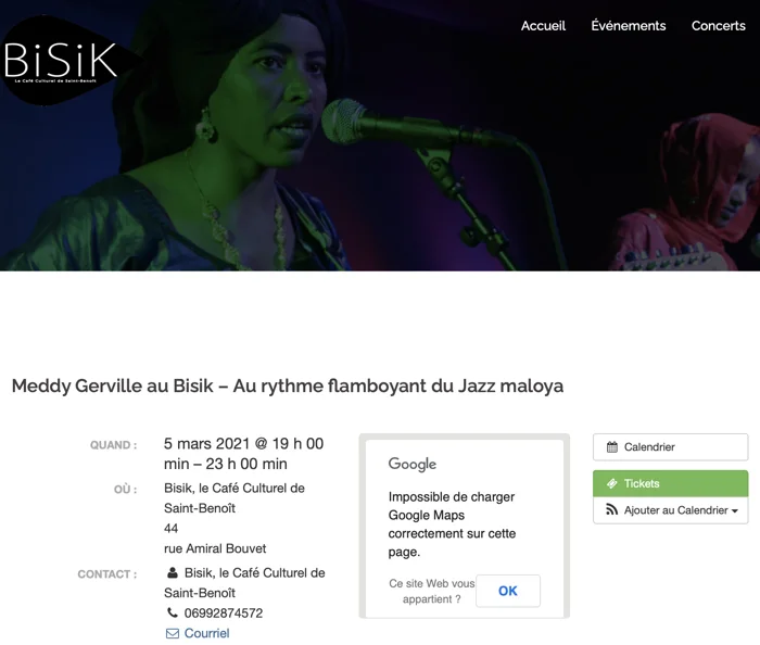 Meddy Gerville au Bisik - Réunion