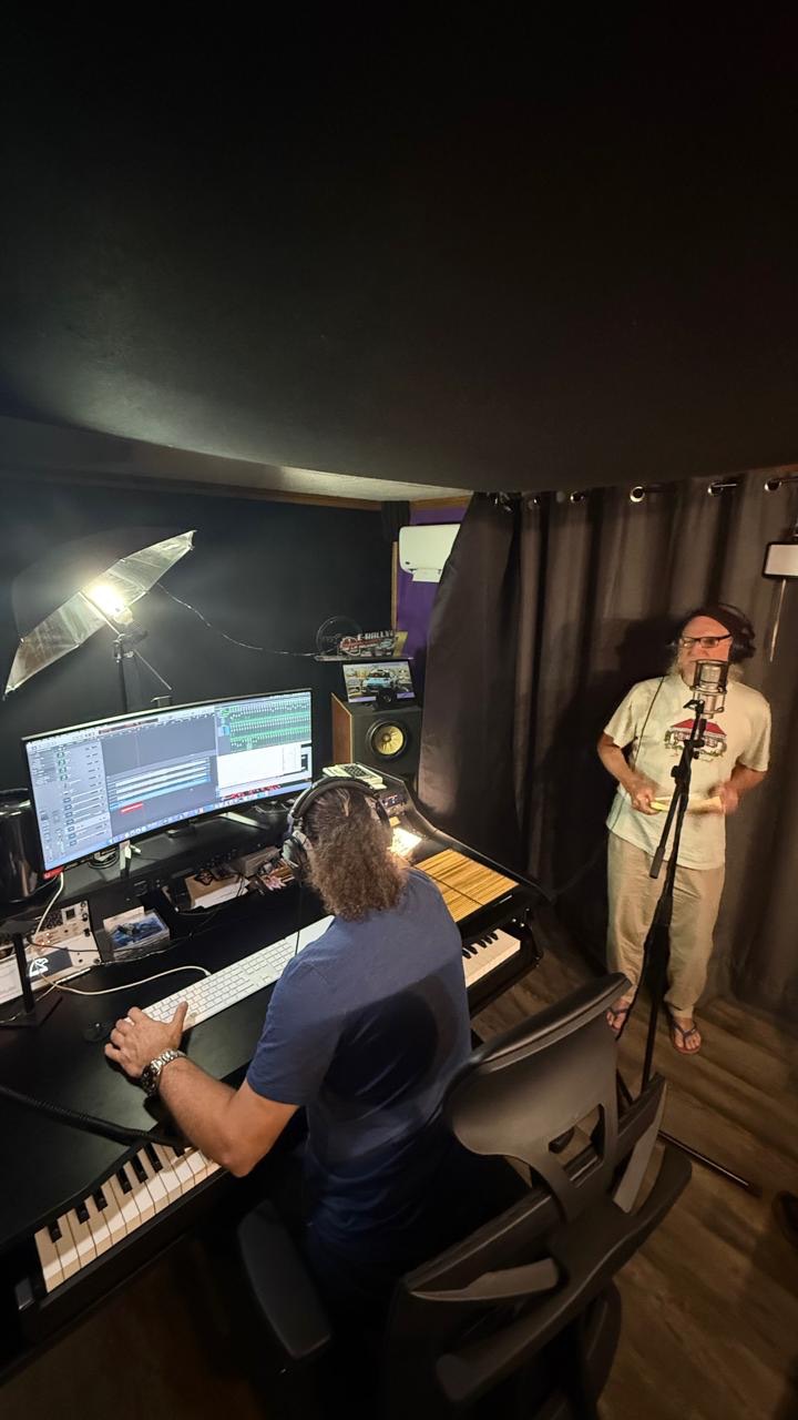 Danyél Waro and Meddy Gerville at Studio La Kaz