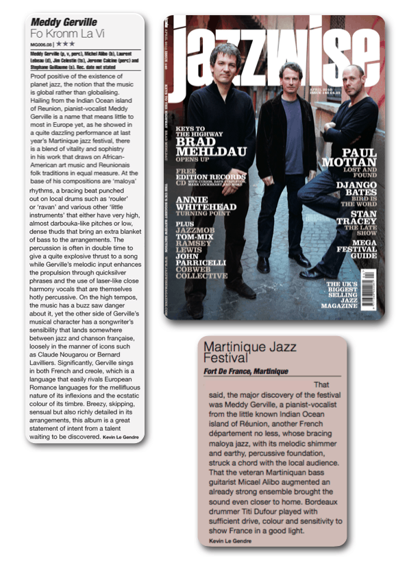Jazzwise & Martinique Jazz Festival