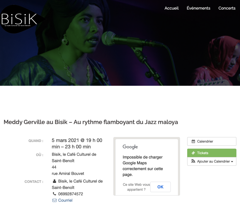 Meddy Gerville au Bisik – Réunion